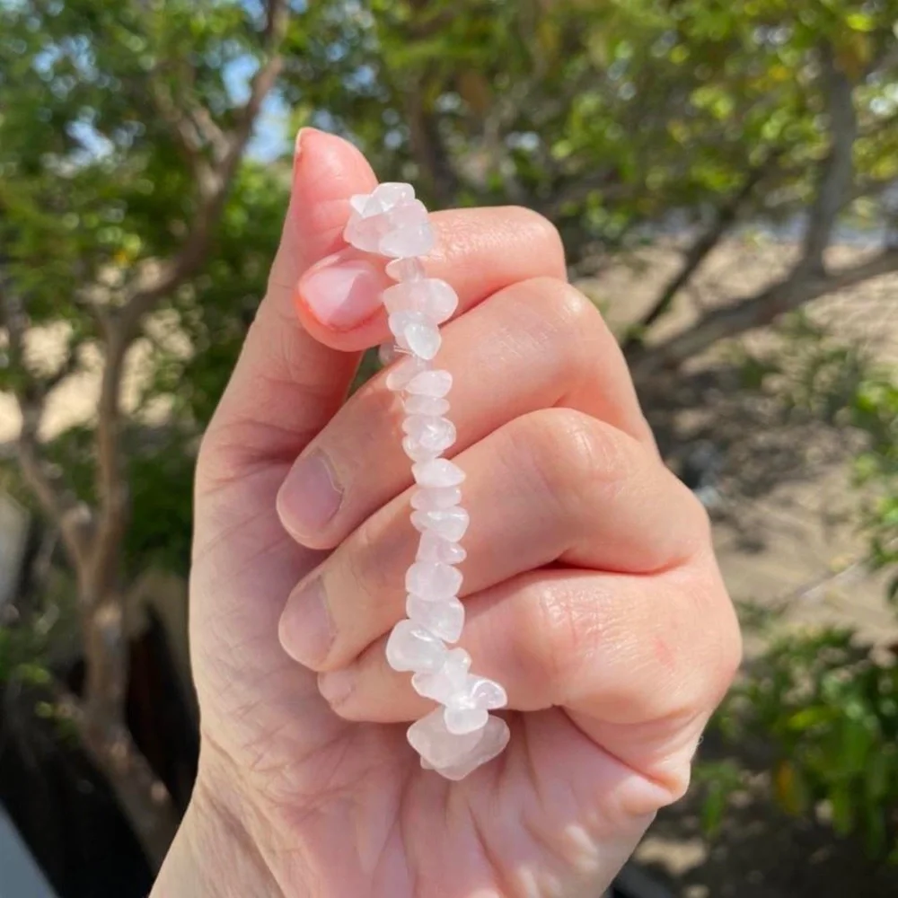 Rose Quartz Crystal Stretchy Bracelet